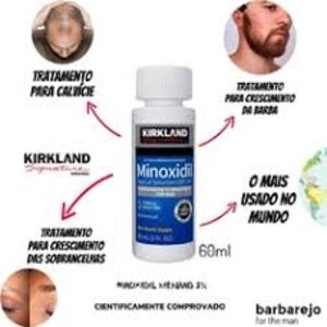 Kit 3 meses tratamento Minoxidil Kirkland 5% original